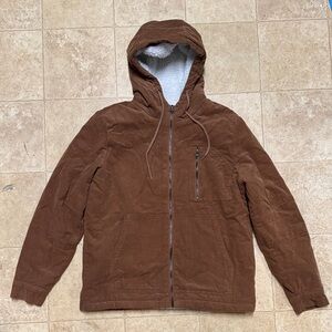 Vintage Corduroy Sherpa Hooded Jacket LIKE NEW